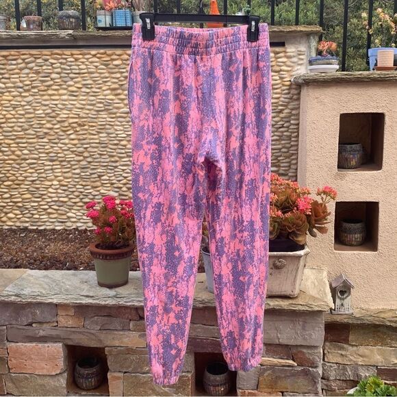 SUNDRY Pink Python High Waisted Sweatpants/Joggers Size X-Small (0-2) - VGUC! - Picture 5 of 7